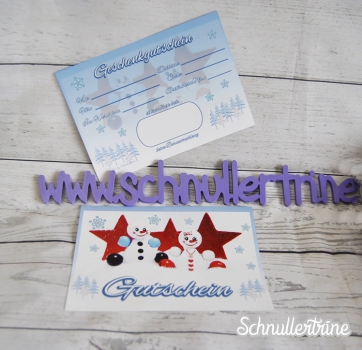 Geschenkgutschein "Mr. & Mrs. Snowman"